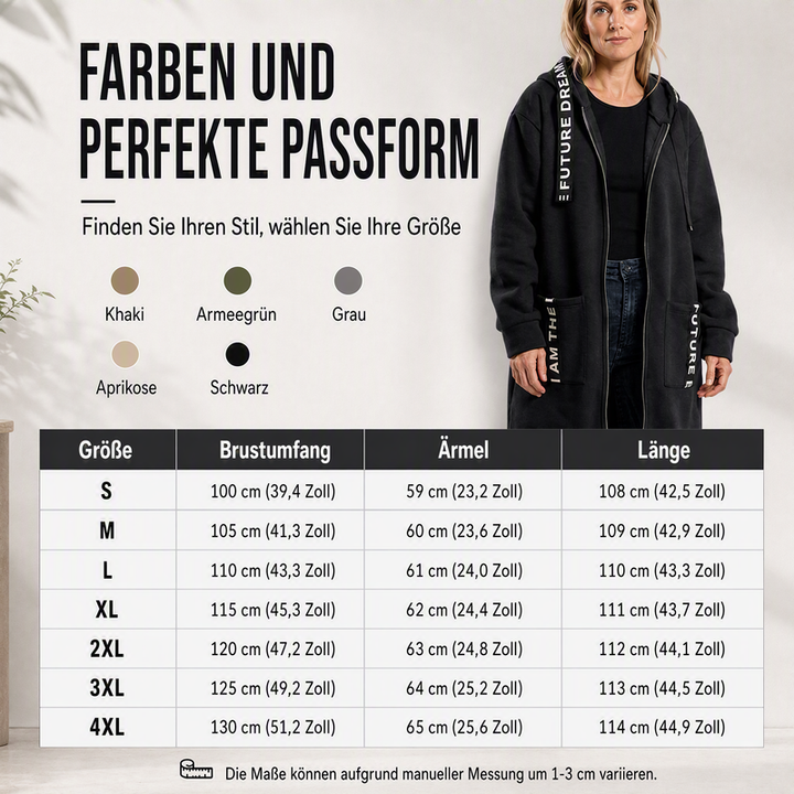 Carla | Oversized Hooded Sweatshirt Coat