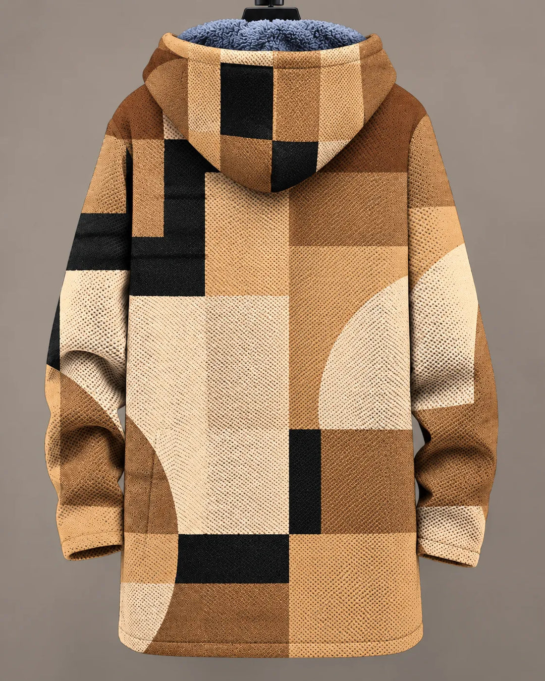 Natalia | Patchwork Print Hooded Jacket