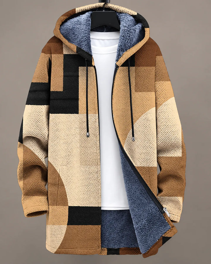 Georgina | Speckled Print Hooded Jacket