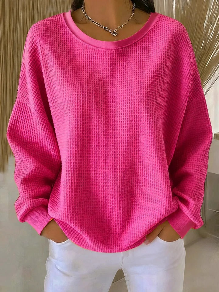 Cecilia | Relaxed Waffle-Texture Sweater