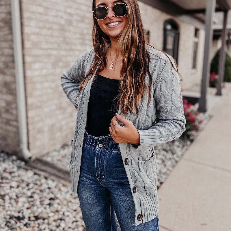 Kyle | Women’s Autumn Midi Knit Sweater