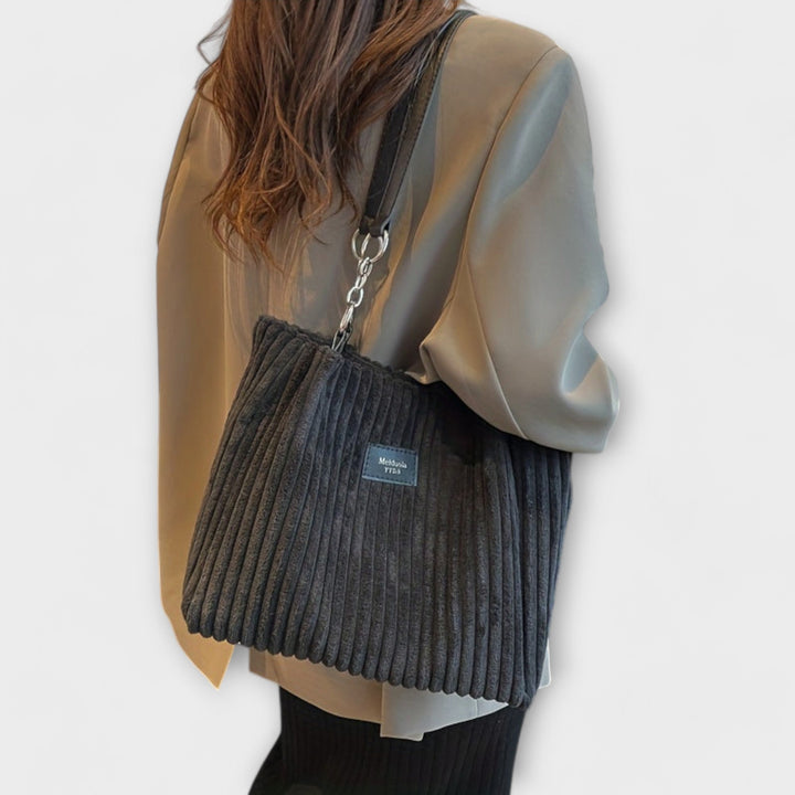 Olivia | Soft Cord Shoulder Bag