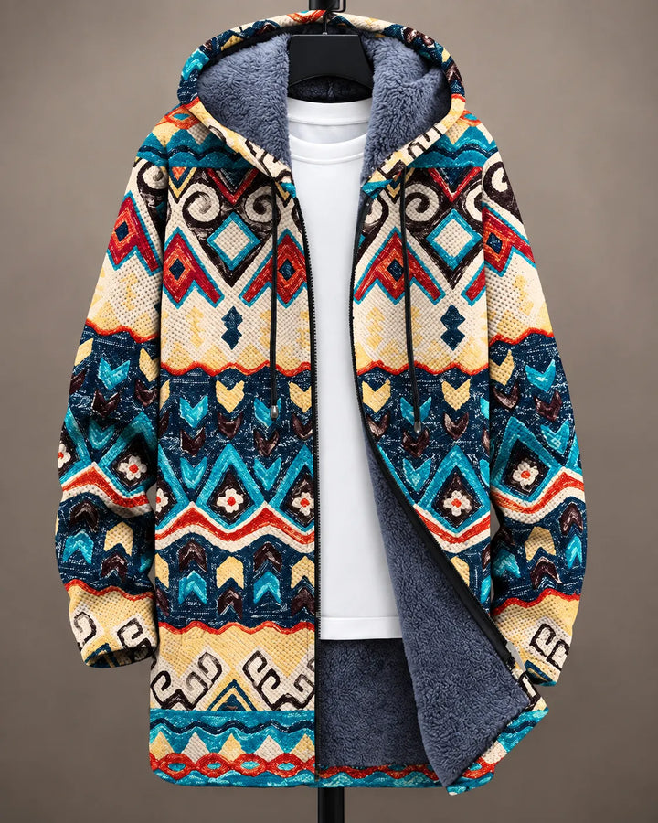 Lorena | Heritage Mosaic Hooded Jacket