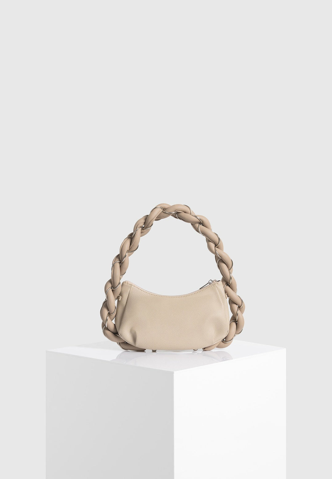 Somme - Leather Handbag - Beige