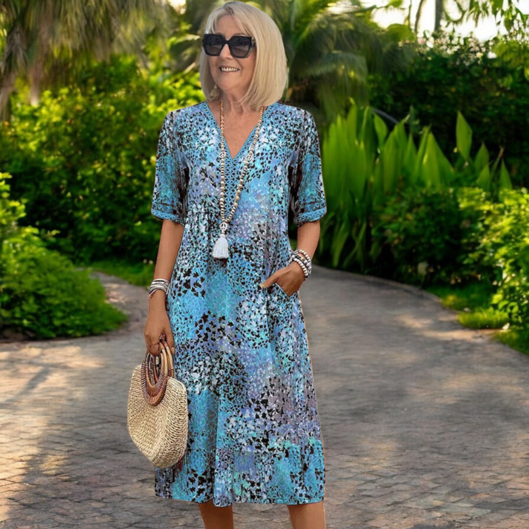 Zaharit™ | Flattering Boho-Inspired Dress