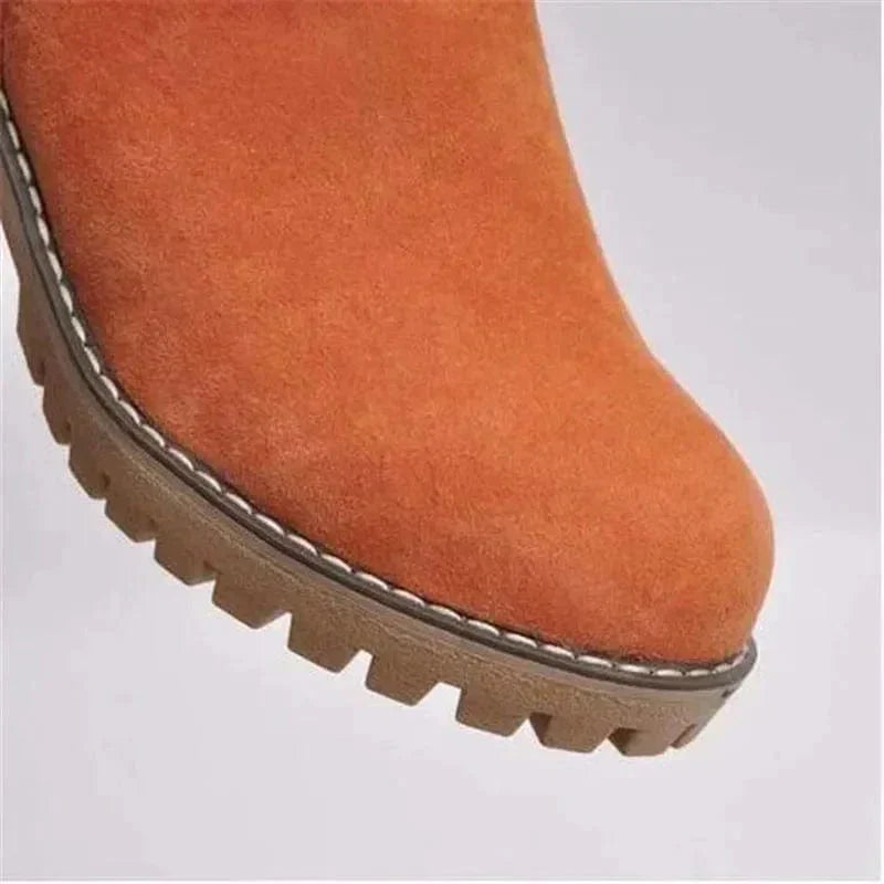 Juliana™ | Warm Winter Boots with Fold-Over Collar