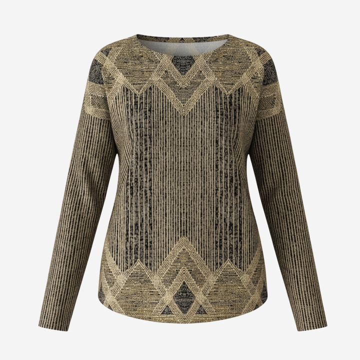 Eleni | Geometric Print Sweater