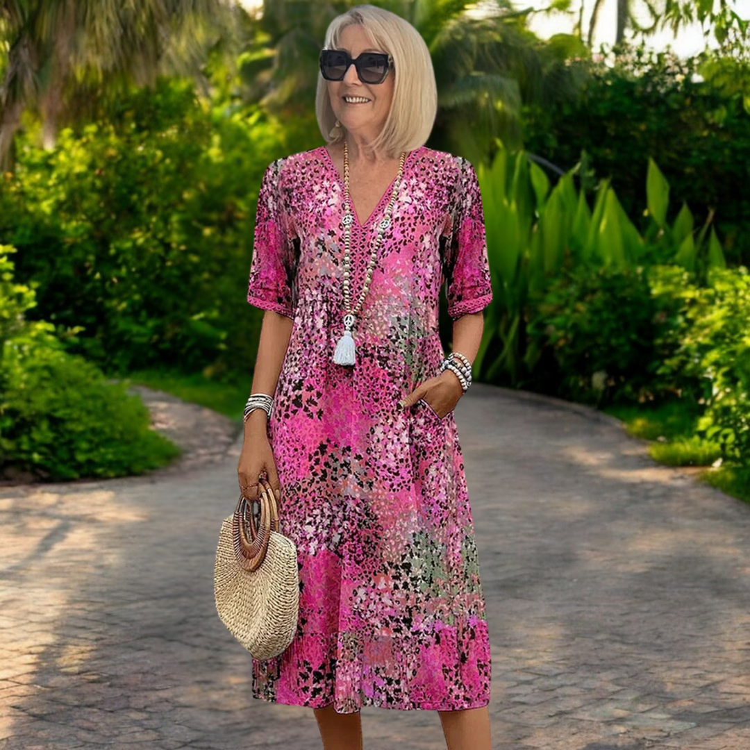 Zaharit™ | Flattering Boho-Inspired Dress