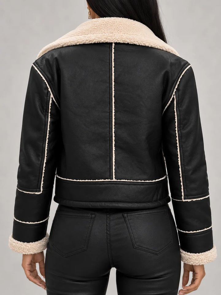 Aria | Cosy-Trim Cropped Jacket