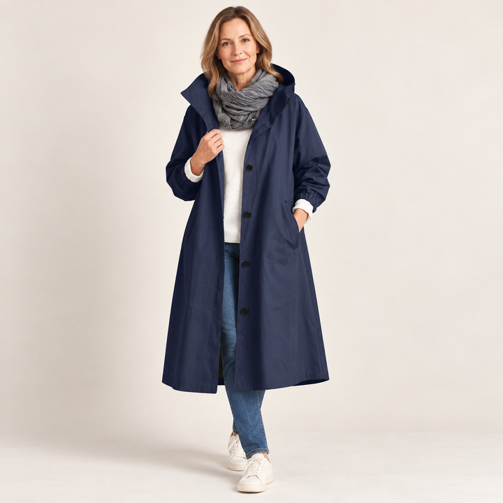 Wendy | Long Hooded Trench Coat