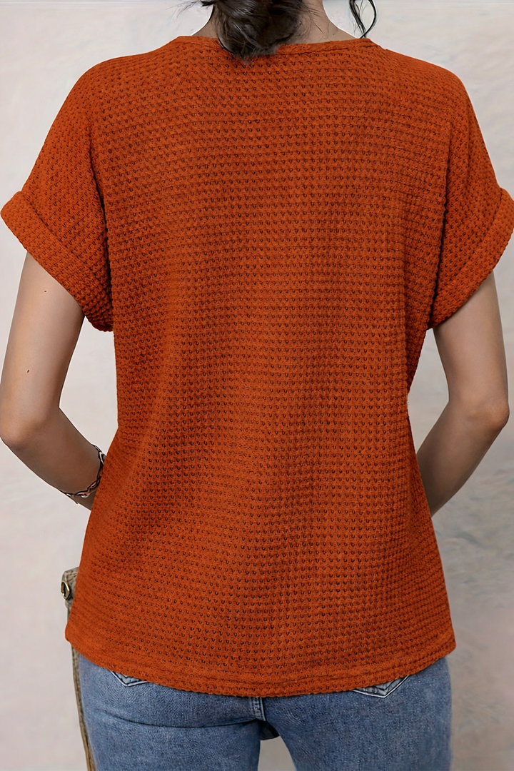 Primrose | Crochet-Trim Round-Neck Top