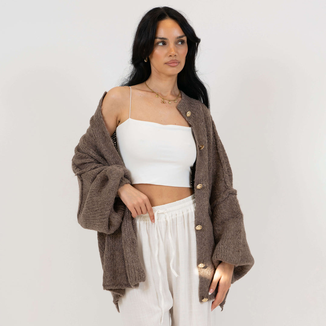 Mea | CozyGlam Oversized Cardigan