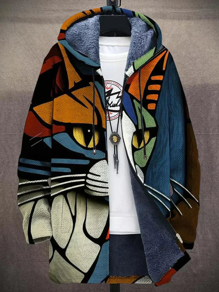 Cynthia | Patchwork Hooded Cardigan