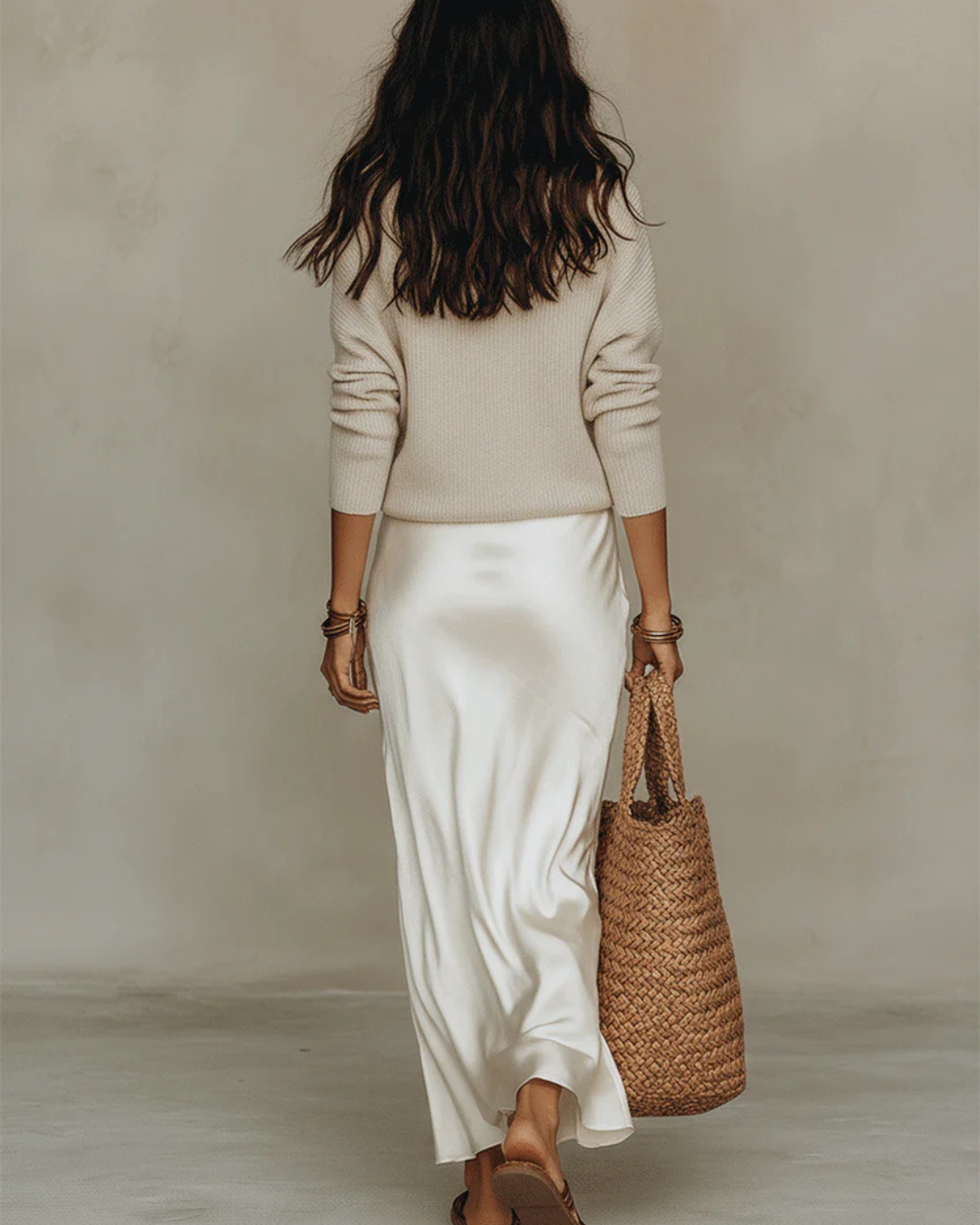 Solène Slip Dress &amp; Knit Set
