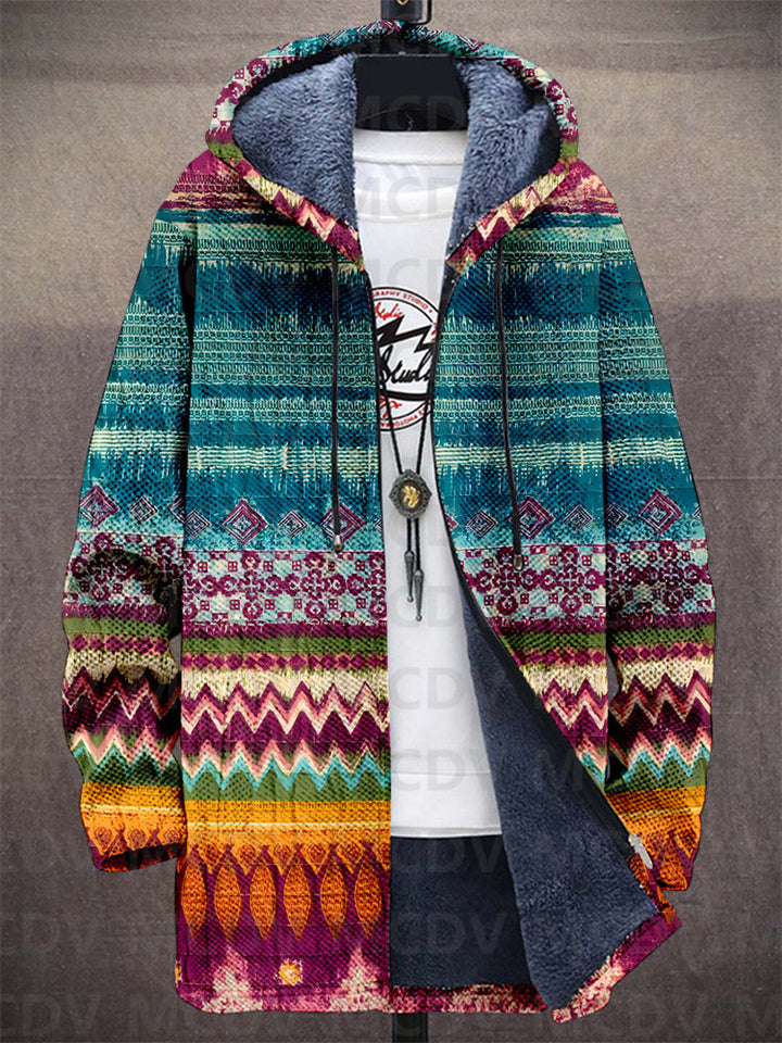 Tallulah | Teal Print Hooded Cardigan