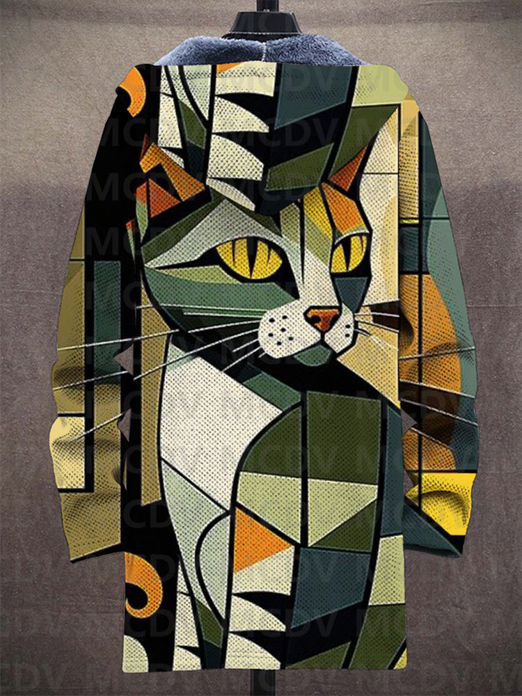 Nan | Cat Print Hooded Jacket