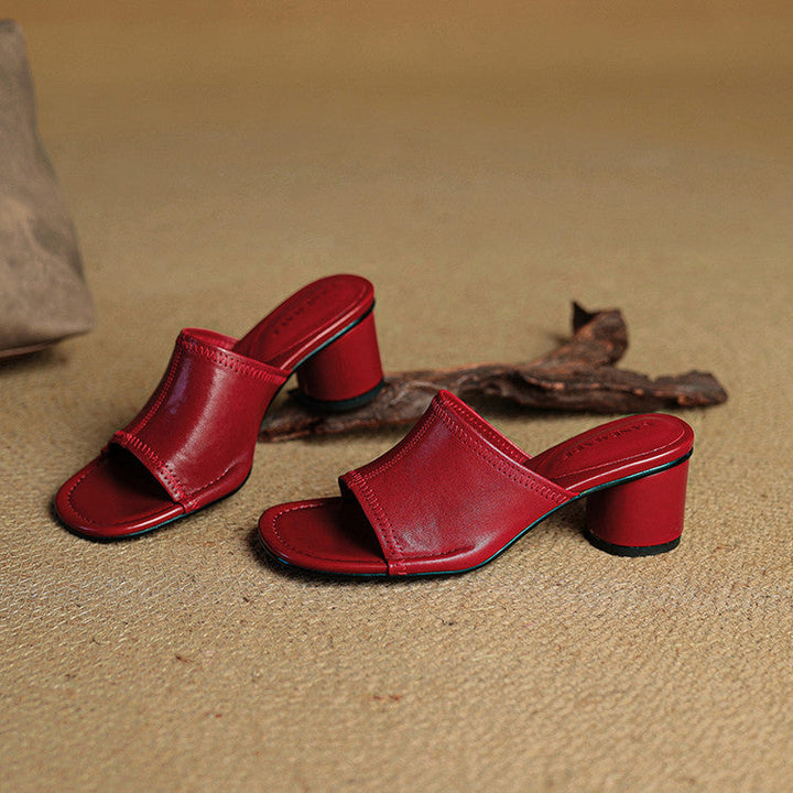 Brynn | Elegant Block-Heel Mules