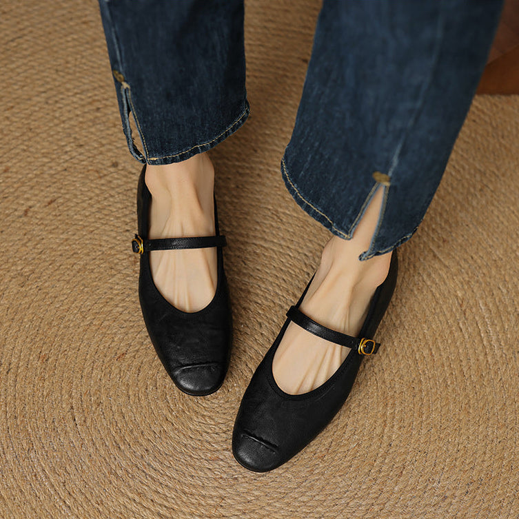 Elaine | Timeless Strap Flats