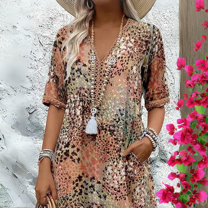 Zaharit™ | Flattering Boho-Inspired Dress