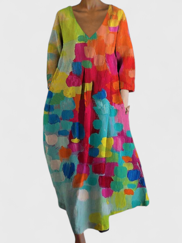 Isalinde | Comfortable V-neck Dress
