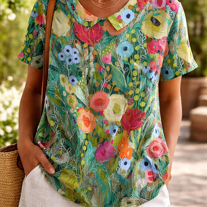 Daisy | Watercolor Floral Shirt