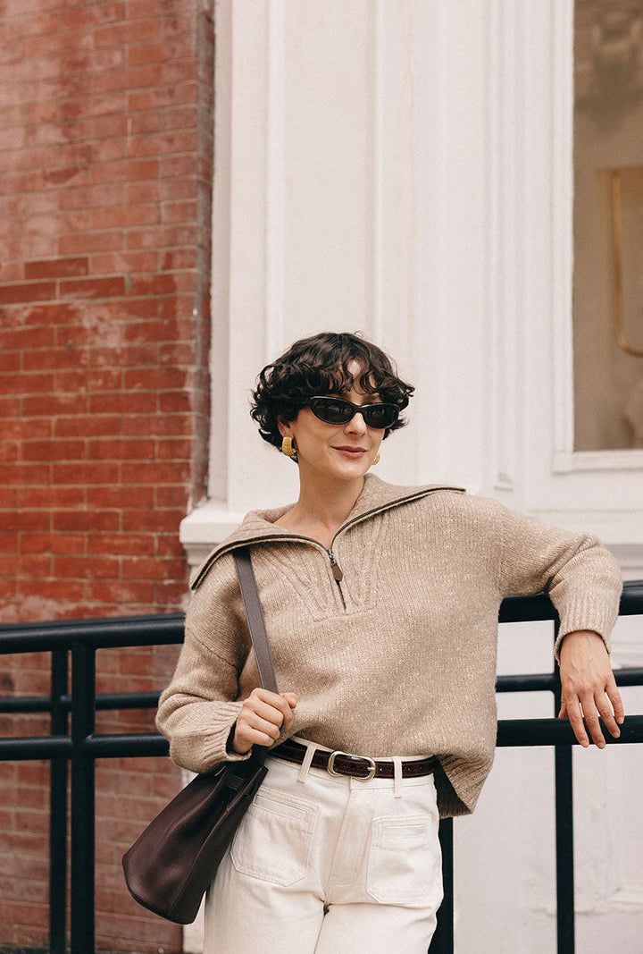 Barry Wool Sweater - Tan