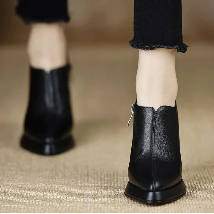 Evelyn | Pointed-Toe Block Heels