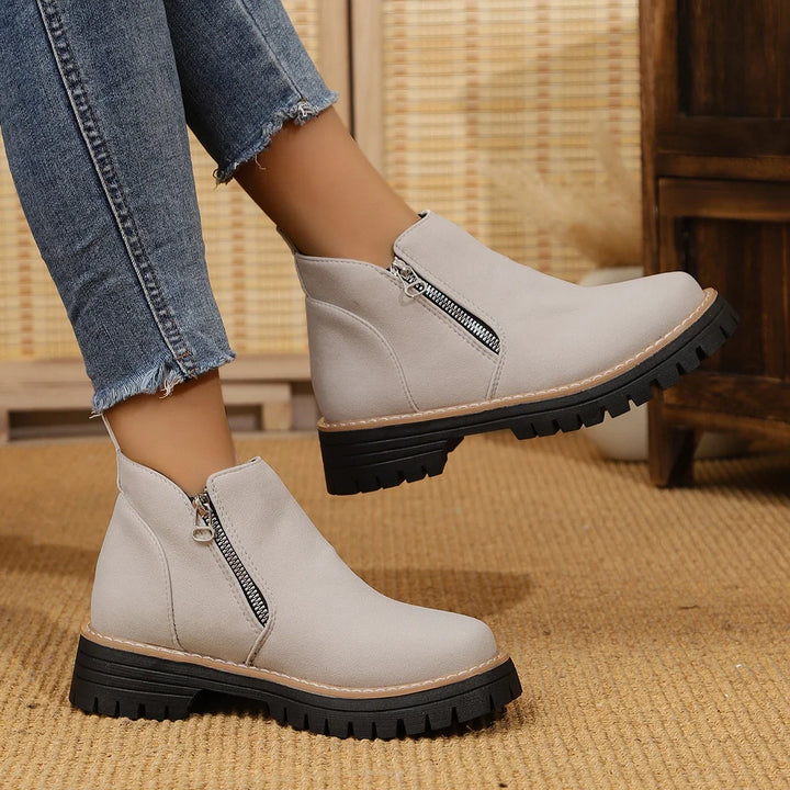 Frida – Plateau-Stiefelette mit Thick-Sole für Herbst &amp; Winter