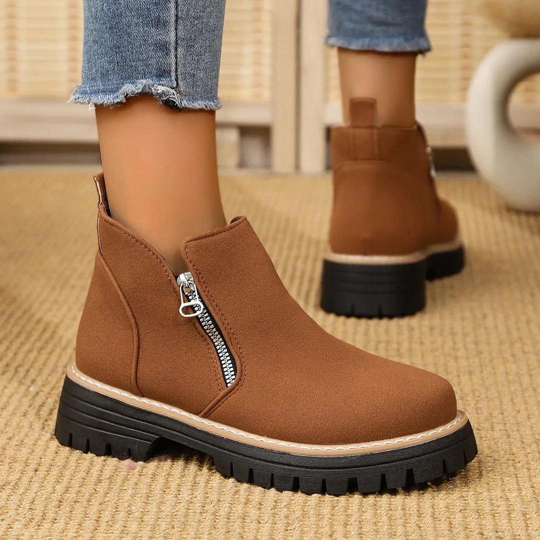 Frida – Plateau-Stiefelette mit Thick-Sole für Herbst &amp; Winter
