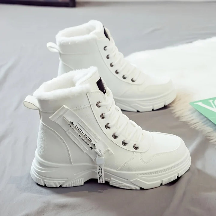Margot™ | Plush-Lined Lace-Up Winter Boots