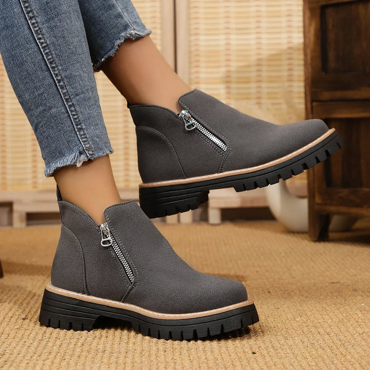 Frida – Plateau-Stiefelette mit Thick-Sole für Herbst &amp; Winter