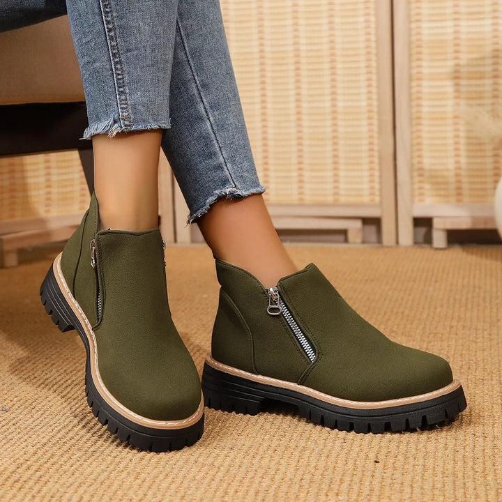 Frida – Plateau-Stiefelette mit Thick-Sole für Herbst &amp; Winter