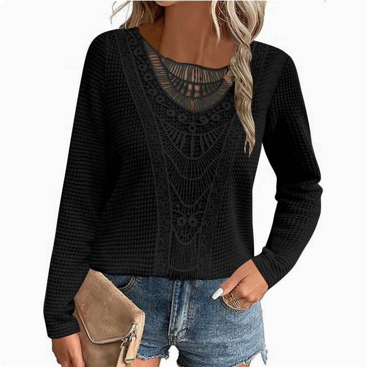 Caroline | Elegant Ibiza Knit Top.