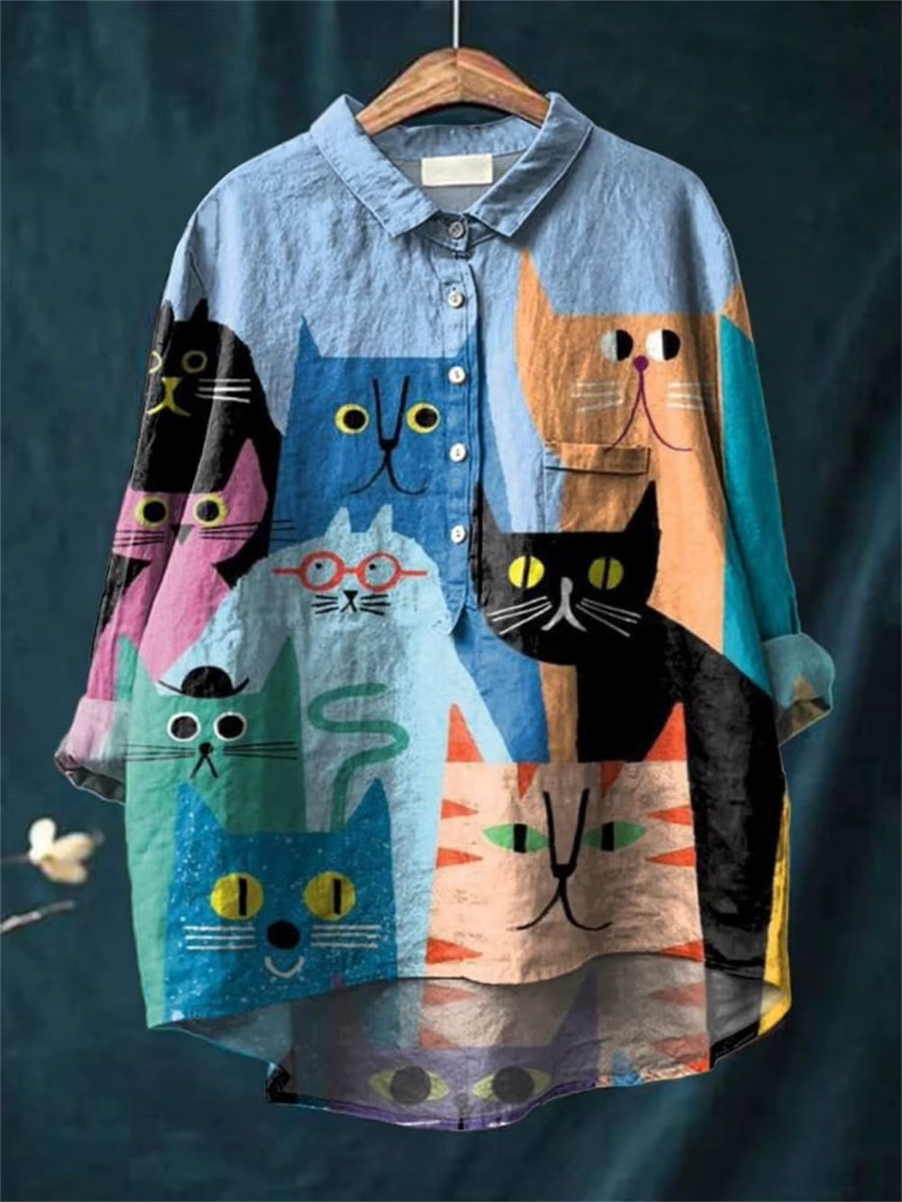 Elara | Artistic Cat &amp; Dog Print Women&