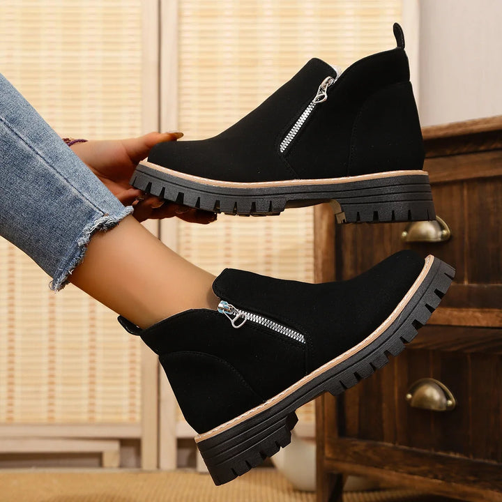 Frida – Plateau-Stiefelette mit Thick-Sole für Herbst &amp; Winter