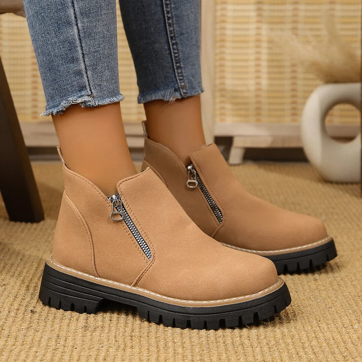 Frida – Plateau-Stiefelette mit Thick-Sole für Herbst &amp; Winter
