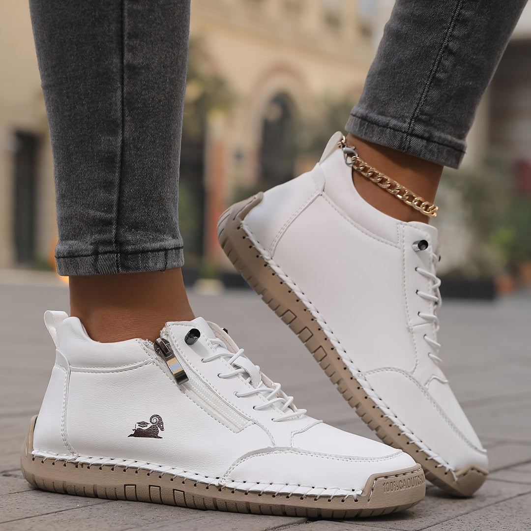 Mila — Komfortable &amp; Stützende Sneakers mit Reißverschluss
