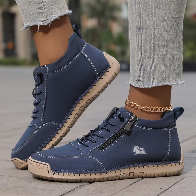 Mila — Komfortable &amp; Stützende Sneakers mit Reißverschluss