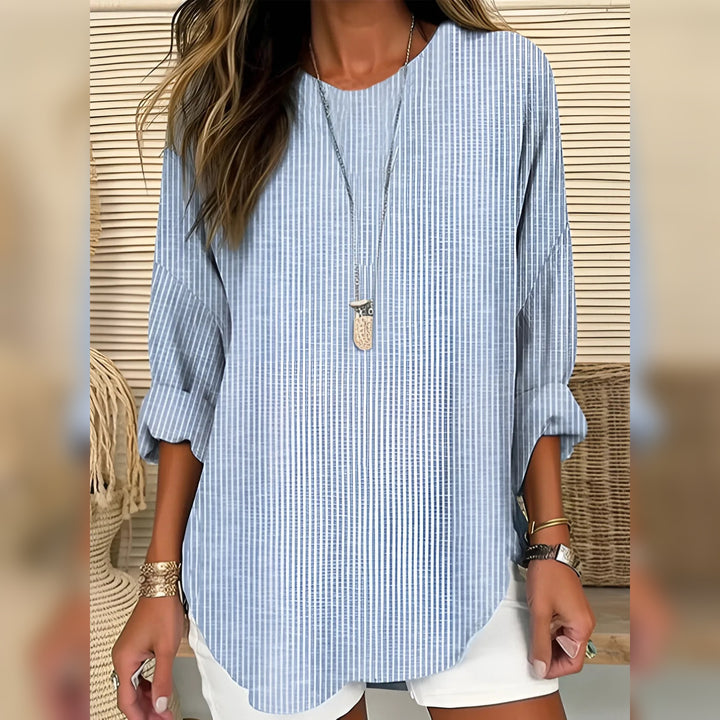 Rhea | Trendy Striped Blouse