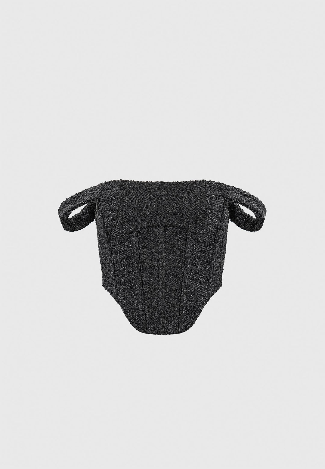 Bonnie - Boucle Bardot Corset Top - Black