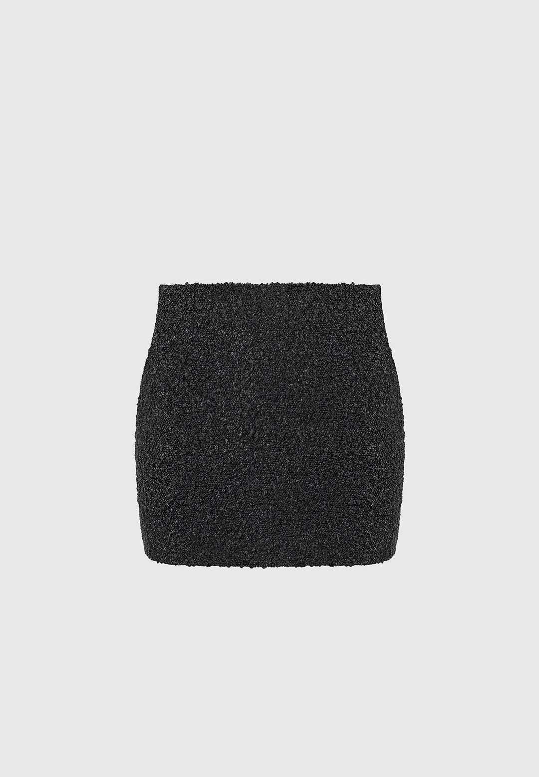 Boucle Mini Skirt - Black