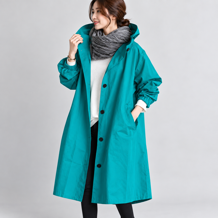 Wendy | Long Hooded Trench Coat