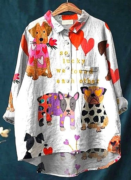 Lennox | Artistic Heart &amp; Pets Casual Blouse