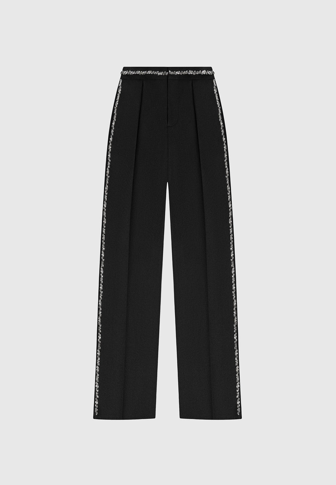 Patricia - Embellished Tailored Trousers - Black