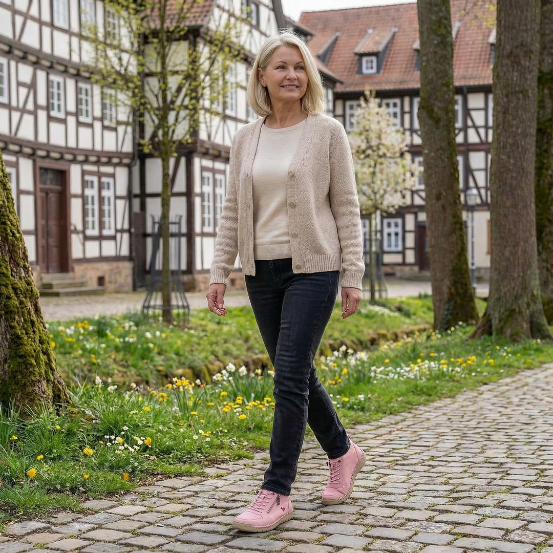 Mila — Komfortable &amp; Stützende Sneakers mit Reißverschluss