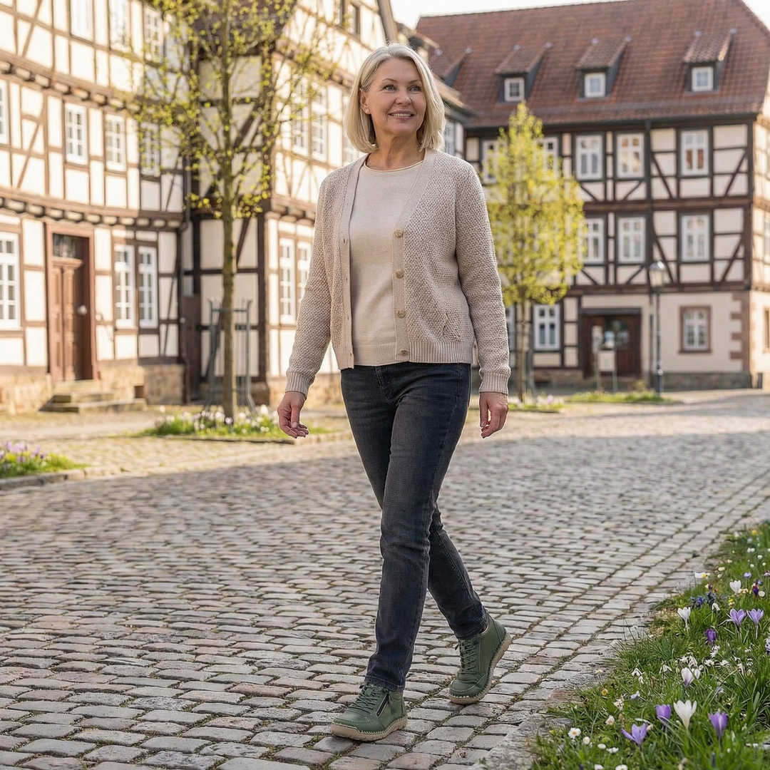 Mila — Komfortable &amp; Stützende Sneakers mit Reißverschluss
