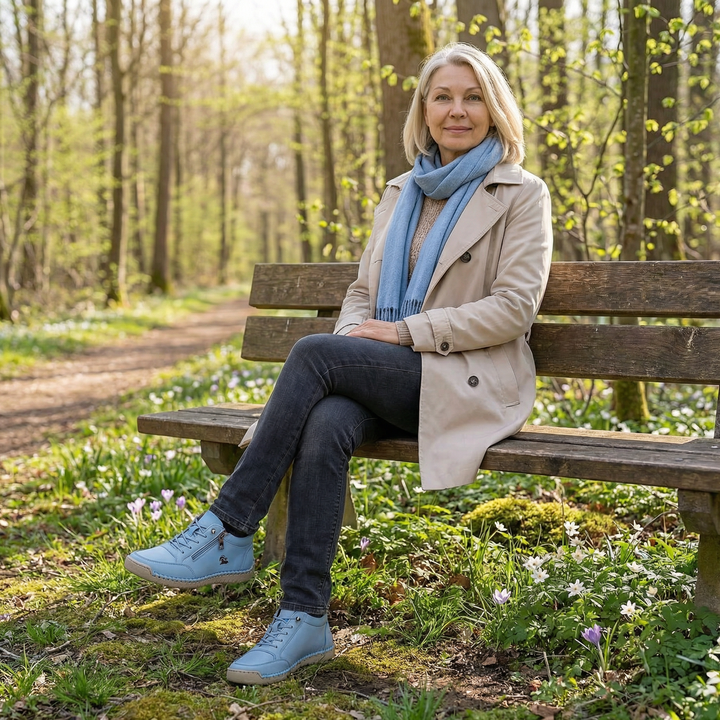 Mila — Komfortable &amp; Stützende Sneakers mit Reißverschluss