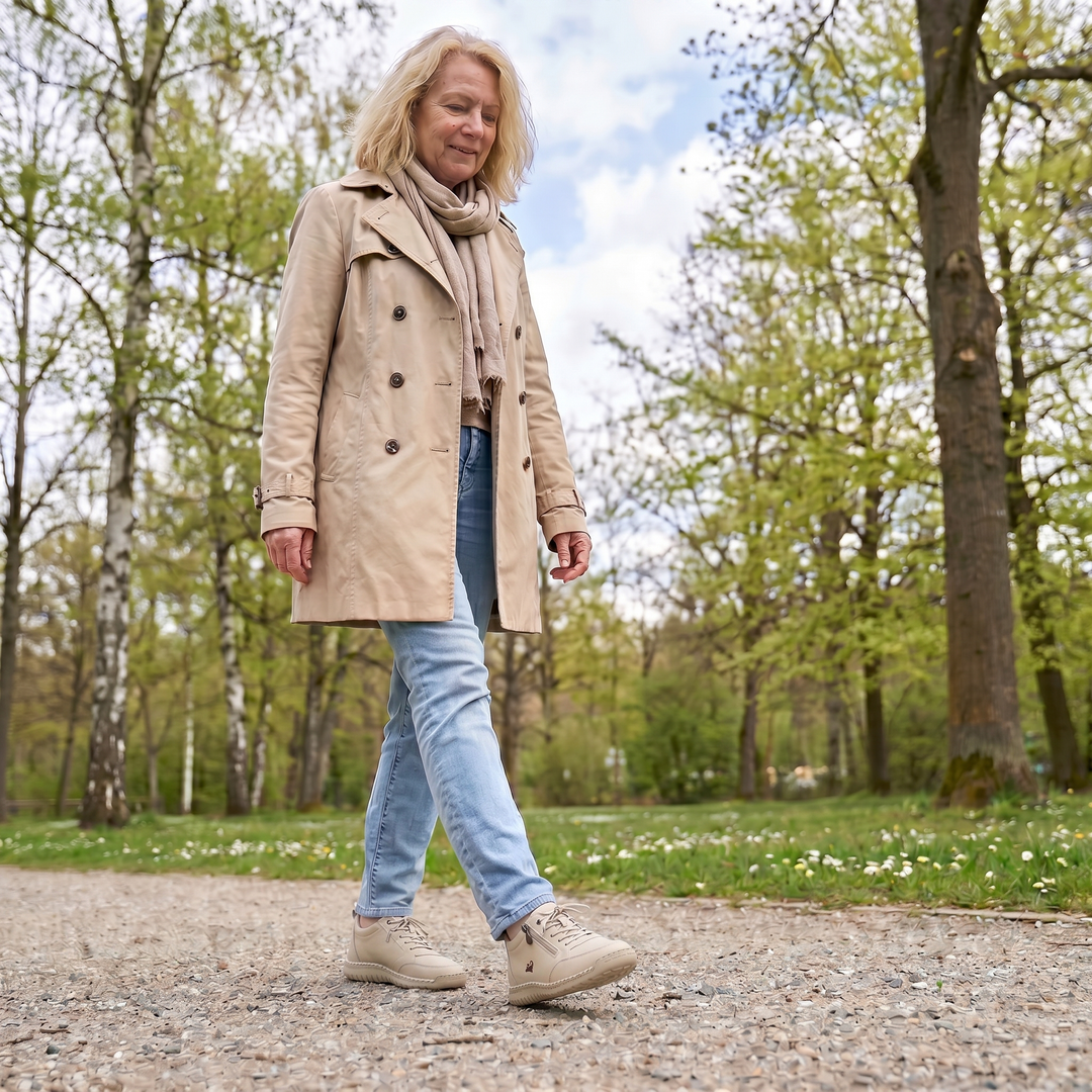 Mila — Komfortable &amp; Stützende Sneakers mit Reißverschluss