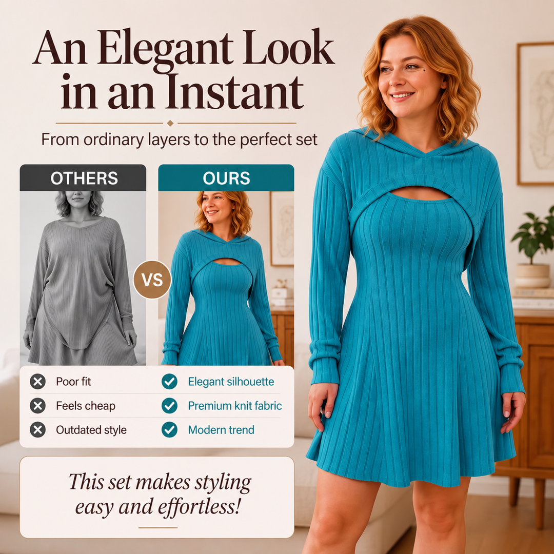 Athena | Women’s Two-Piece Ribbed Knit Set