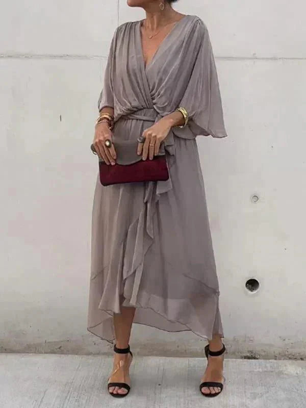 Lucinda | Elegant Flowing Luxe Chiffon Dress